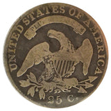 1821 Capped Bust Quarter (VG)