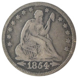 1854 Liberty Seated Quarter With Arrows Details (VF)