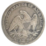 1854 Liberty Seated Quarter With Arrows Details (VF)