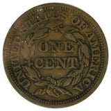 1855 Braided Large Cent Upright (XF)