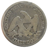 1857 Liberty Seated Half Dollar Cleaned (Fair)