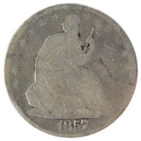 1857 Liberty Seated Half Dollar Cleaned (Fair)