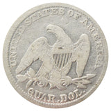 1858 Liberty Seated Quarter Details (F)
