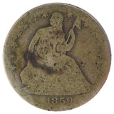 1859-O Liberty Seated Half Dollar Details (AG)