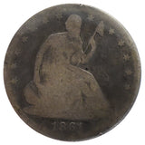 1861 Liberty Seated Half Dollar (AG)