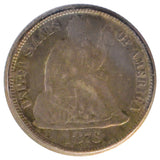 1876-S Liberty Seated Dime VF25