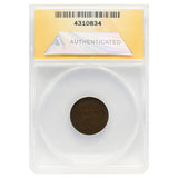 1876 Indian Head Cent (AG3) ANACS