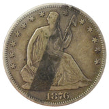 1876 Liberty Seated Half Dollar Details (Fine)