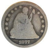 1877-CC Seated Liberty Quarter (G)