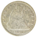 1877-S Seated Liberty Quarter Cleaned (F)