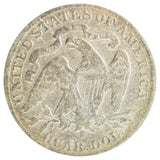 1877-S Seated Liberty Quarter Cleaned (F)