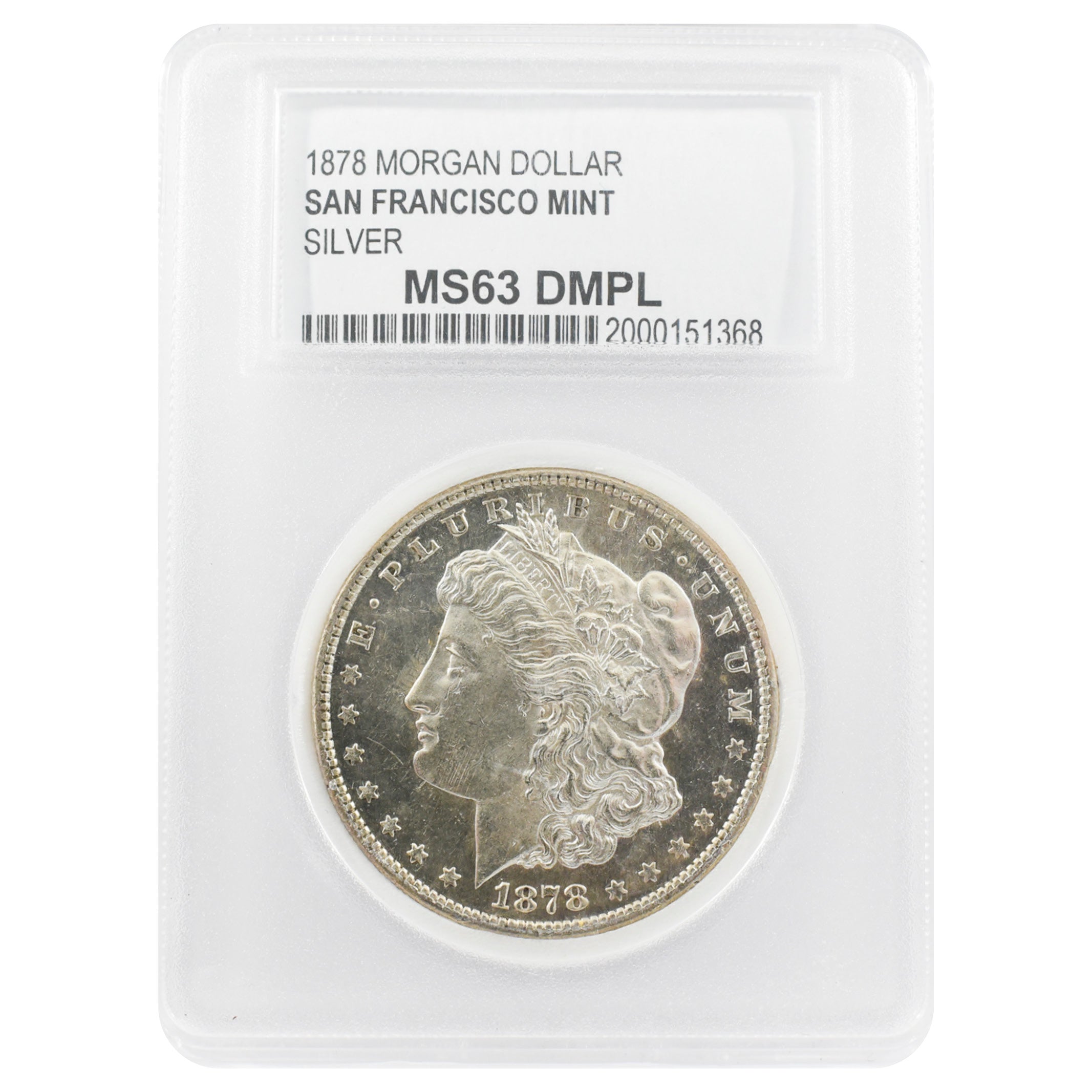 1878-S Morgan Dollar MS63 DMPL PCC – CCI