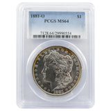 1881-O Morgan Dollar MS64 PCGS