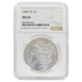 1884-CC Morgan Dollar MS65 NGC