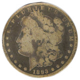 1893-CC Morgan Dollar AG KEY DATE