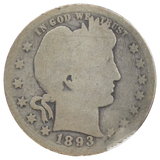 1893-O Barber Quarter (G)