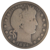 1894-O Barber Quarter (AG) Details