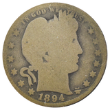 1894-O Barber Quarter (G)