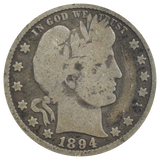 1894-O Barber Quarter (VG)