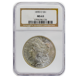 1898-O Morgan Dollar MS63 NGC