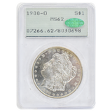 1900-O Morgan Dollar MS62 PCGS Green CAC Sticker