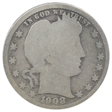 1908-D Barber Quarter (G)