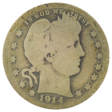 1914-S Barber Quarter (AG)