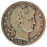 1914 Barber Quarter (Fine)