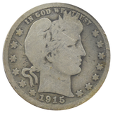 1915-D Barber Quarter (G)
