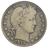 1915-D Barber Quarter (VG)