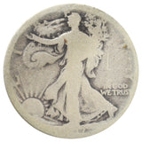 1917-D Mintmark Obverse Walking Liberty Half Dollar (AG) "Details"