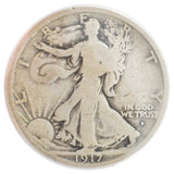 1917-D Mintmark Obverse Walking Liberty Half Dollar (G)