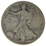 1917-S Mintmark Reverse Walking Liberty Half Dollar (VG)