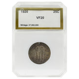 1920 Standing Liberty Quarter VF20 PCI