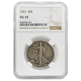1921 Walking Liberty Half Dollar VG10 NGC