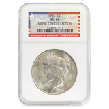 1923 Peace Dollar  MS60 NGC Music City Collection