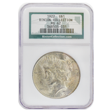 1922 Peace Dollar MS62 NGC