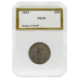 1923 Standing Liberty Quarter VG10 PCI