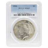 1926 Peace Dollar MS63 PCGS