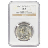 1936 Cleveland Commemorative Half Dollar MS65 NGC