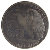 1938-D Walking Liberty Half Dollar Dark/Details (VG)