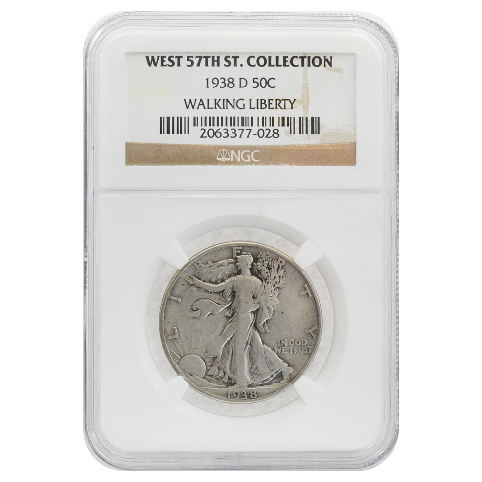 1938-D Walking Liberty Half Dollar West 57th Collection NGC – CCI