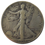 1938-D Walking Liberty Half Dollar (VG/F)