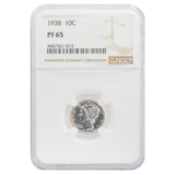 1938 Mercury Proof Dime PF65 NGC