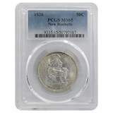 1938 New Rochelle Commemorative Half Dollar MS65 PCGS