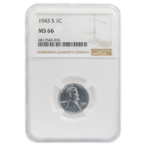 1943-S Wheat Cent MS66 NGC