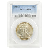 1945-S Walking Liberty Half Dollar MS64 PCGS