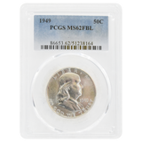 1949 Franklin Half Dollar MS62 FBL PCGS