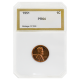 1951 Wheat Cent Proof PR64