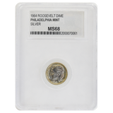 1964 Roosevelt Dime MS68 PCC